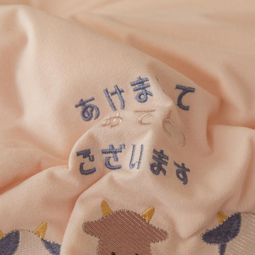 自然醒牛奶绒养肤被子家用磨毛卡通刺绣款被芯四季通用冬被加厚保暖单人春秋被LFS 商品图5
