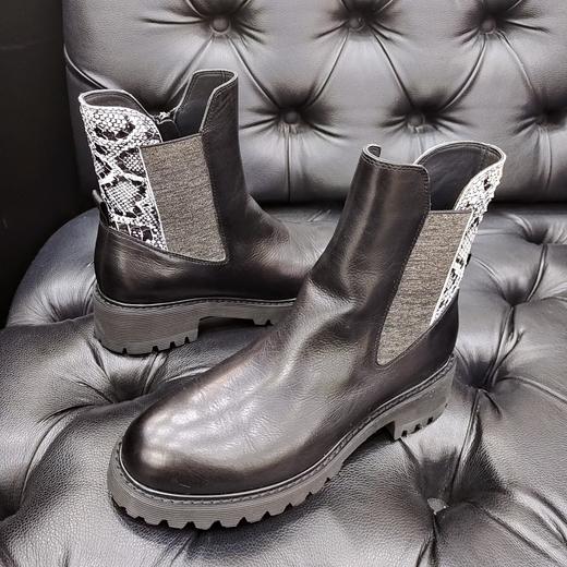 LFGJ 0126 秋冬新款真皮平底复古马丁靴 商品图10