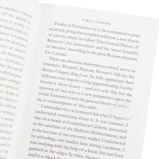 【中商原版】物理学中的七条简论 英文原版 英文版 Seven Brief Lessons on Physics 进口图书 畅销科普读物 商品图3