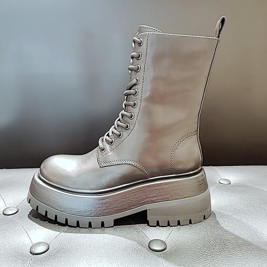 LFGJ 6140   时尚牛皮绑带厚底马丁靴 商品图1