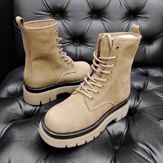 LFGJ 7418 秋季新款磨砂皮英伦风马丁靴 商品图4
