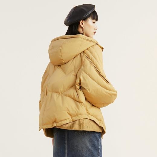 MIIDII谜底2021冬新款大大廓形超轻保暖中长款羽绒服女214MY2409 商品图1