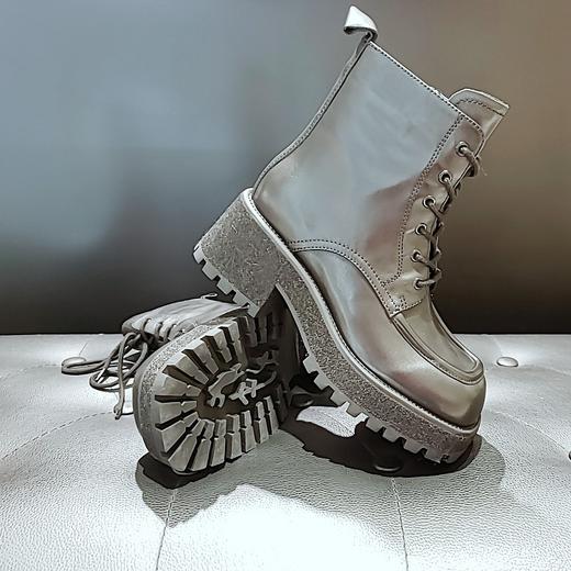 LFGJ 12409 牛皮方头一体跟腕靴 商品图3