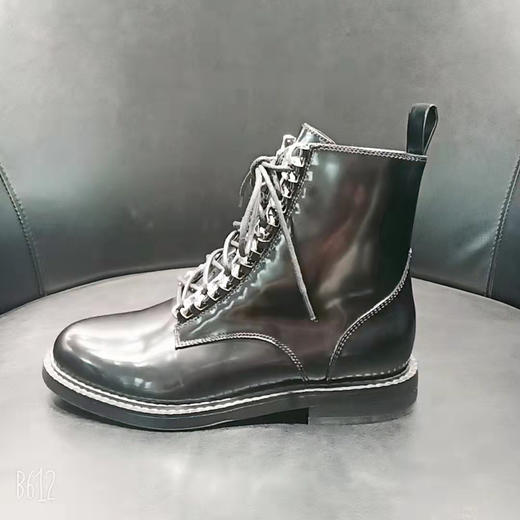 LFGJ  9207  真皮英伦马丁靴马丁靴女鞋厚底帅气黑色低筒短靴 商品图1