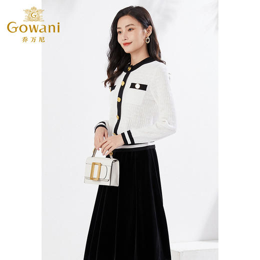 乔万尼春针织衫小香风拼色EI3M235 商品图2