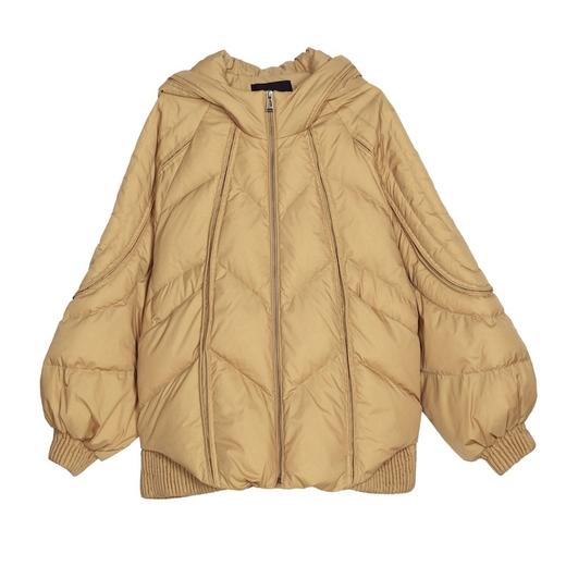 MIIDII谜底2021冬新款大大廓形超轻保暖中长款羽绒服女214MY2409 商品图4