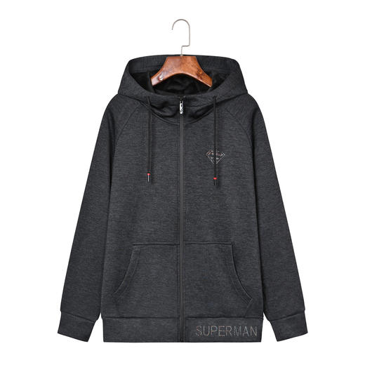 【卫衣】PNJ男款款连帽开衫加绒秋冬款外套针织卫衣 商品图1