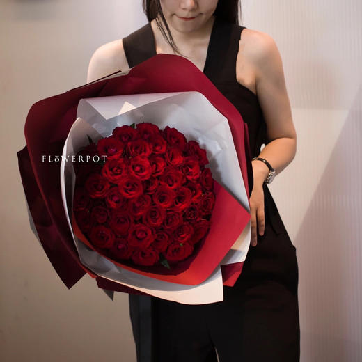 《吾爱》52支红玫瑰花束 商品图2