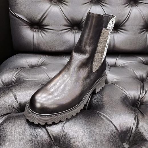 LFGJ 0126 秋冬新款真皮平底复古马丁靴 商品图6