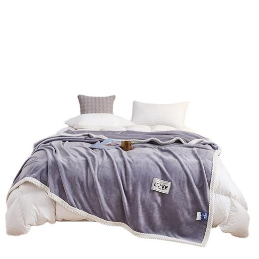 【毛毯】新款纯色牛奶绒毛毯加厚礼品毯沙发盖毯午睡毯法莱绒毯子 商品图4