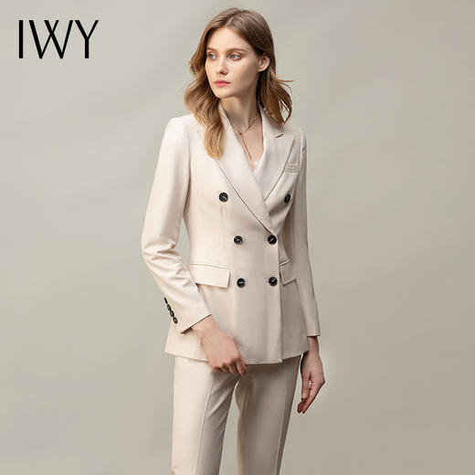 IWY/杏色正装女套装气质经理职业装女神范高端面试上班工作服西装CP11389 商品图0