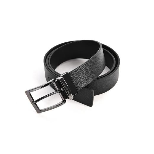 Emporio Armani 皮带 男士经典牛皮腰带商务休闲舒适百搭经典黑色款 商品图2