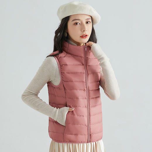 丁摩 无缝立领马甲背心K-2001DB199-WX125 商品图4