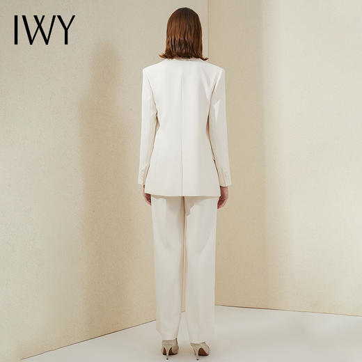 IWY/杏色休闲西装套装女韩版气质ol主持人职业装播音艺考面试正装213191C1+P2 商品图3