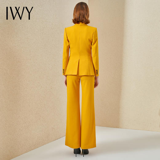 IWY/黄色西服套装女时尚播音主持艺考正装高端通勤职业装气质女神范CP9326 商品图3