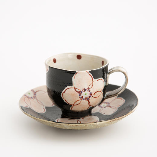 【虚空藏窑】日本原产浪漫樱花系列九谷烧手工咖啡杯(100ml) 商品图3