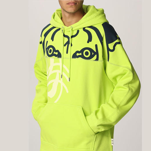 KENZO 高田贤三 连帽 男士卫衣 绿色 FB65 SW538 4MO 45 商品图3