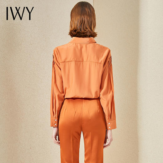 IWY/焦糖色工作服女休闲衬衫气质时尚高端西装套装通勤修身工装OLB9370 商品图3