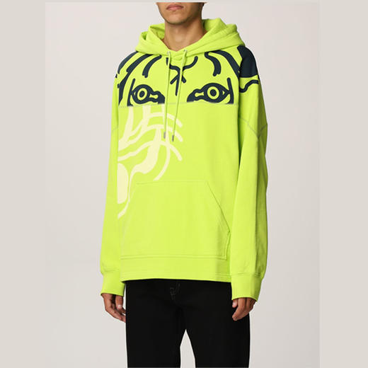KENZO 高田贤三 连帽 男士卫衣 绿色 FB65 SW538 4MO 45 商品图2