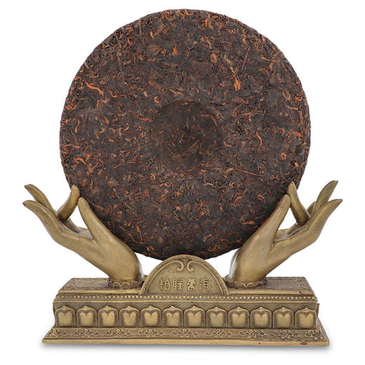 柏联普洱 七子系列 2017年份熟普 景迈山普洱茶熟茶 饼茶 357g 商品图3