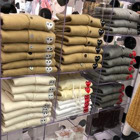 爱心针织衫日系毛衣女开衫短款外套上衣