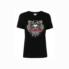 KENZO 高田贤三 经典大虎头 女士圆领T恤 黑色 FB62 TS846 4YB 99
