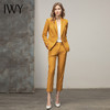 IWY/西装套装女黄色高档职业装气质女神范时尚正装套裤工作服CP11348 商品缩略图11