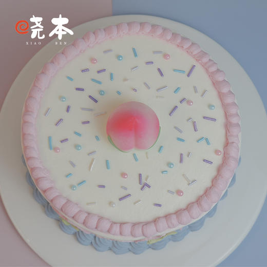 零卡糖 | 手绘复古寿桃祝寿蛋糕 商品图6