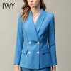 IWY/高端蓝色职业套装女时尚修身西服外套气质女神范美容院工作服 194027CP1 商品缩略图4