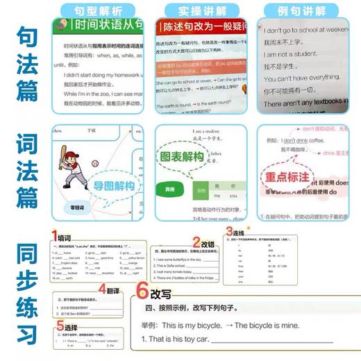 【3-6年级】小学英语满分作文  小学英语语法（全5册） 商品图5