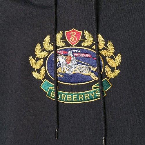 BURBERRY/博柏利  21春夏 男装 服装 黑色棉质混纺典藏绣标新徽标时尚休闲套头长袖时尚 男士卫衣 8002956 商品图3