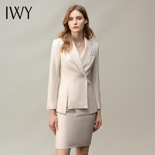 IWY/杏色职业套装气质名媛律师套裙气质女神范时尚店长工作服CS11386 商品图2