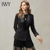 IWY/气质优雅黑色纱裙西装外套女时尚百搭通勤职业裙装工作服C10380+7500457 商品缩略图0