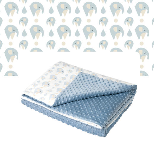 德国nmay夹棉缎面一体被豆豆毯 | 加棉保暖被 婴童盖毯礼盒装 120*150cm 商品图6