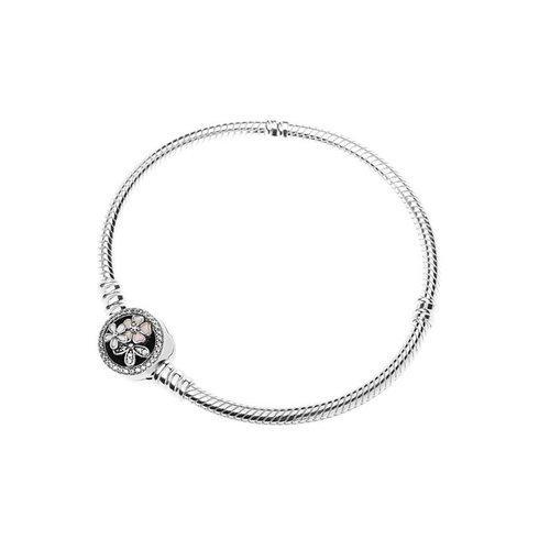 PANDORA/潘多拉 女士925银饰诗花绽放链扣手链590744CZ 银色 商品图1
