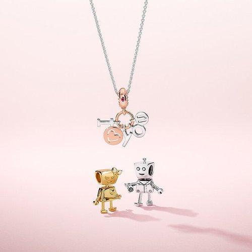 PANDORA/潘多拉 女士925银创意萌趣可爱DIY小罗伯银饰串饰串珠797819 商品图1