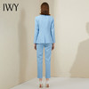 IWY/蓝色西服套装职业装气质女神范高端工作服正装女总裁范ol西装201066C1+P1 商品缩略图3