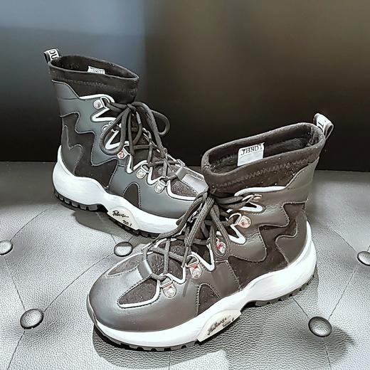 lfgj  jeans BJ801 牛皮磨砂拼接棉鞋 商品图5