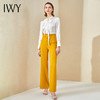 IWY/白色衬衫绑带明黄色阔腿裤长裤时尚套装珠宝店工作服201050b1+34P2 商品缩略图2