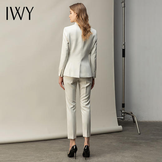 IWY/高端西装套装女正装米白色干练职业装气质女神范美容院工作服OL CP11380 商品图3