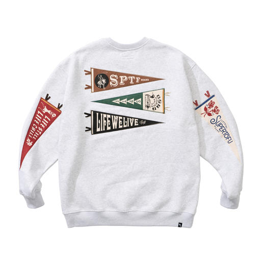 SpTF/DL21AW034/三角旗贴布刺绣圆领卫衣 商品图0