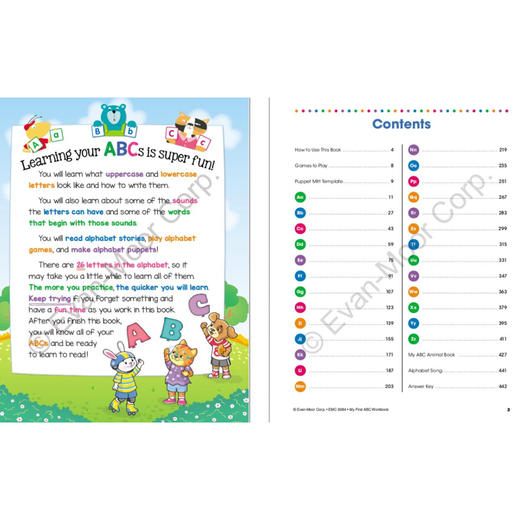【IDK品牌优选】Evan-Moor My First ABC Activities Book 启蒙英语字母趣味手工练习册 商品图2