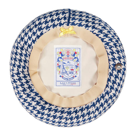 北京仓｜LAULHERE-Glaieul-皇家蓝 千鸟格 贝雷帽［法国设计师］ 商品图4