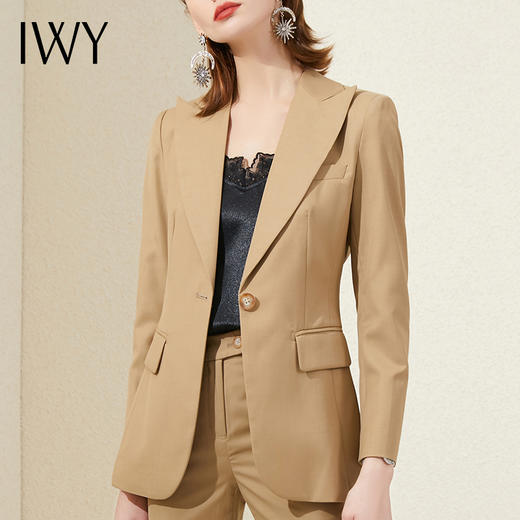 IWY/高级感小西装套装气质置业顾问工作服时尚英伦风休闲职业女装193028C1+P3 商品图4