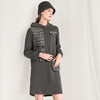 Famecoco范可儿拼接卫衣裙秋冬款宽松连衣裙F218FA008 商品缩略图3