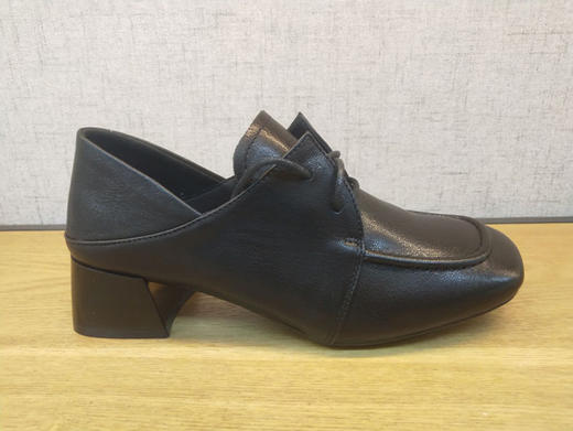 豪行休闲鞋女2021年新款春款潮网红方头单鞋21128780正品中跟系带 商品图1