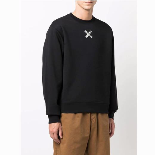 KENZO 高田贤三 箭头标识 男士卫衣 黑色 FB65 SW012 4MS 99 商品图2
