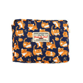 HUJI祤集Motley收纳包插画老虎老虎