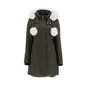 MOOSE KNUCKLES 白毛领 女士羽绒服 军绿 MK2003LP 774