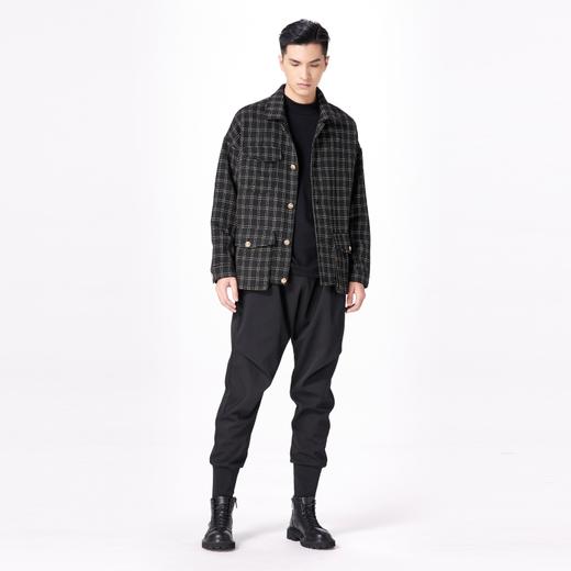 PINLI品立秋冬新款男装小香风格子外衣夹克外套潮B213304356 商品图4